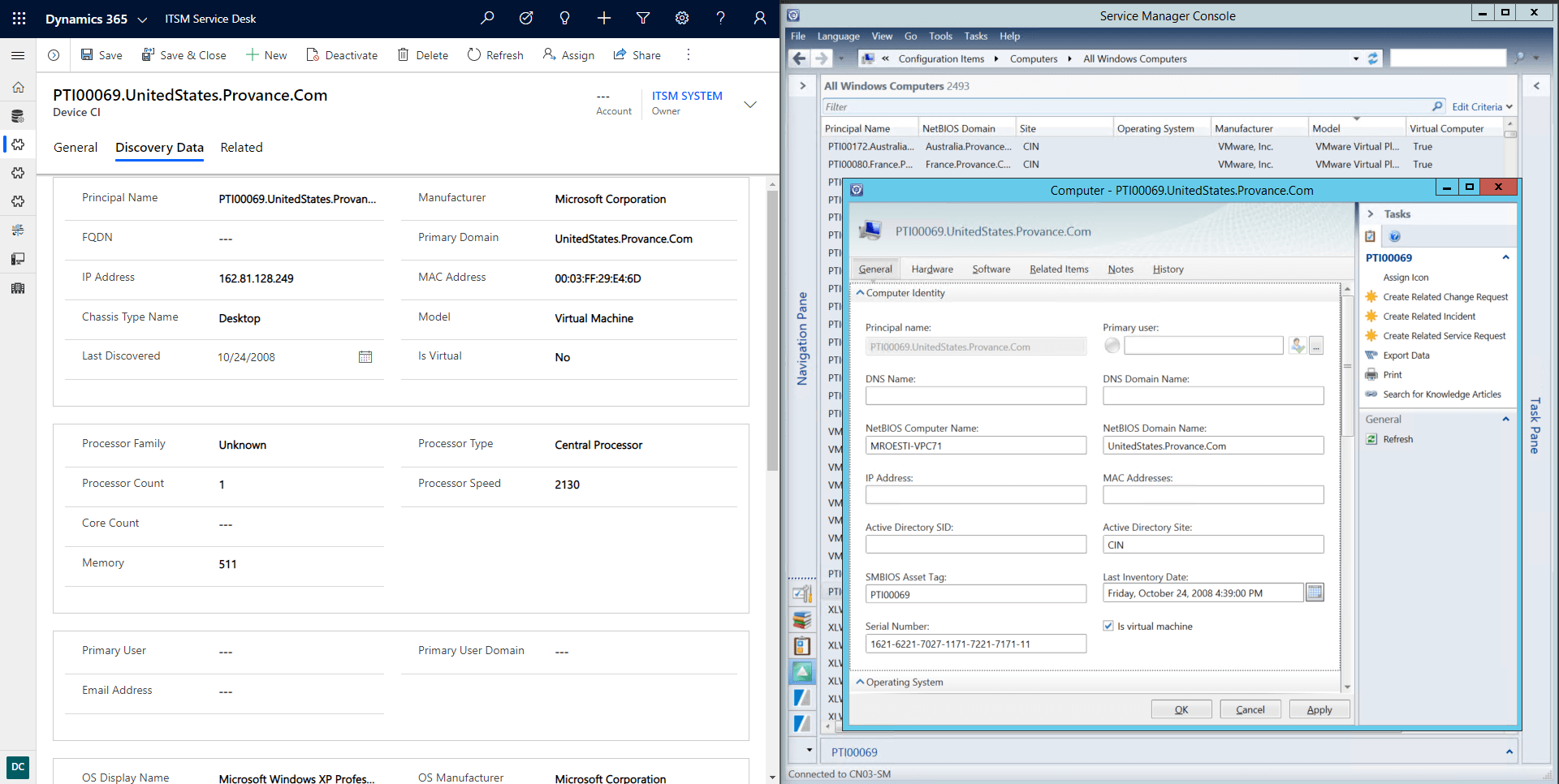 Microsoft System Center Connector Screenshot