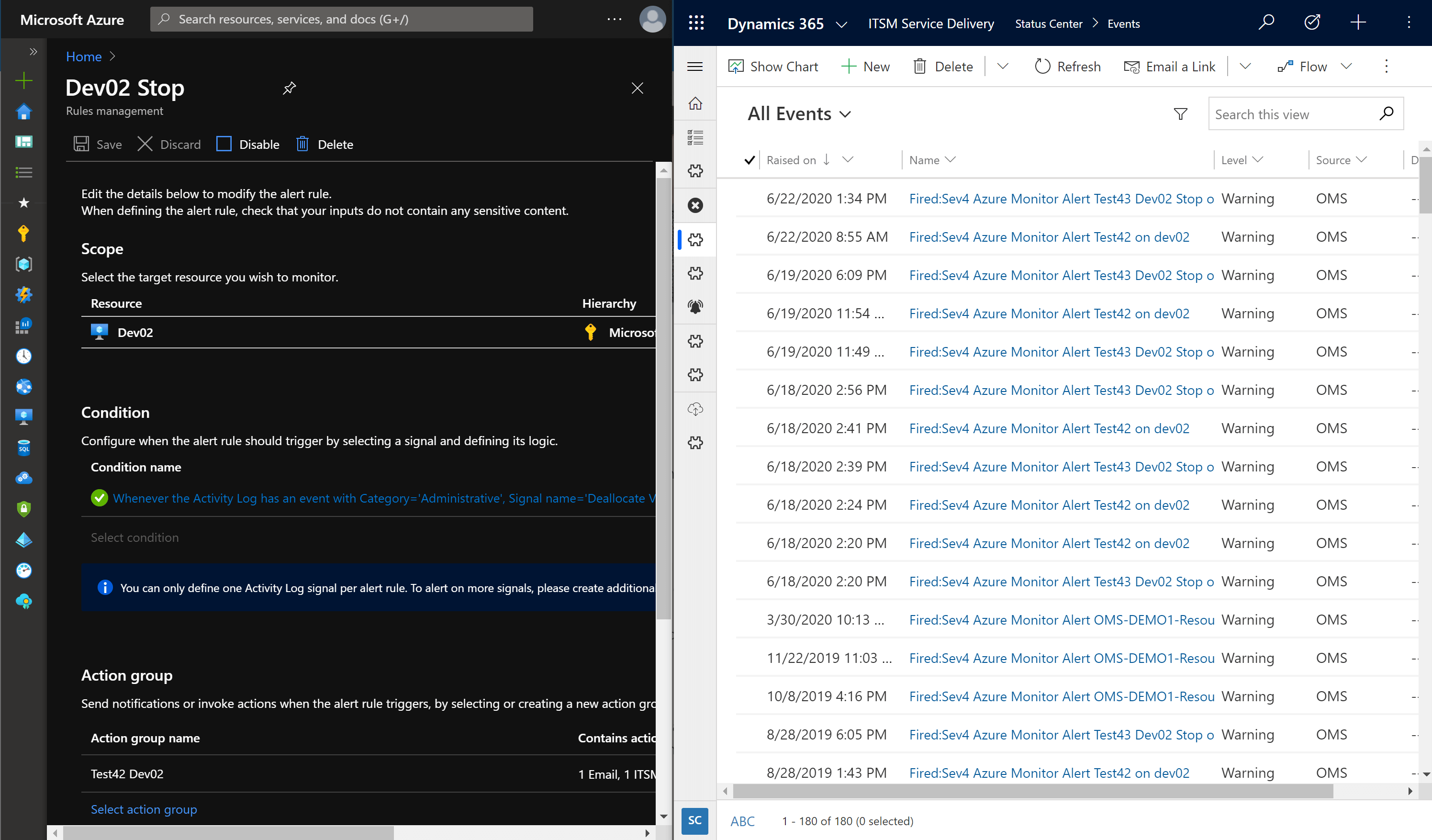 Microsoft Azure Monitor Screenshot