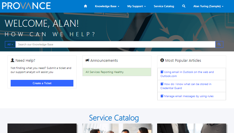 Self-Service Portal Image