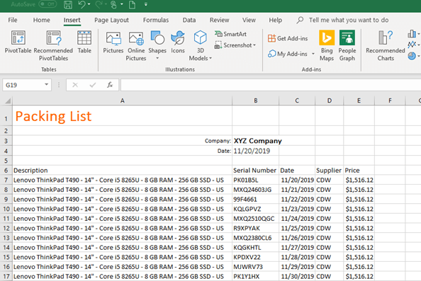 Load Assets into Provance ITAM