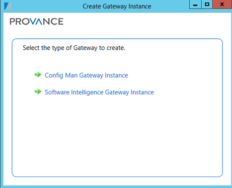 Create Gateway Instance