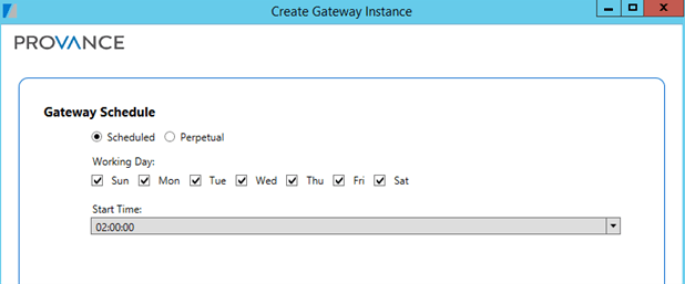 Create Gateway Instance