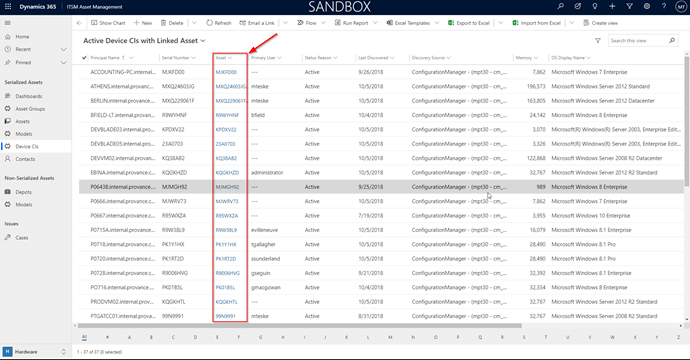 Active Device CIs with Limited Asset